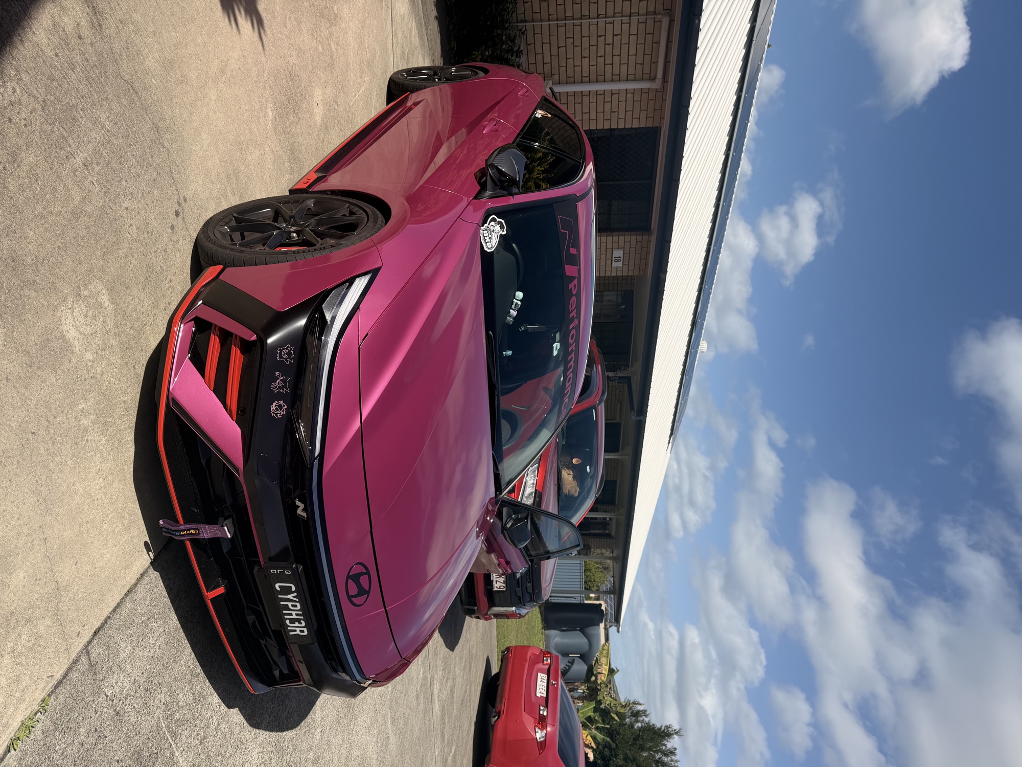 Completed professional vehicle repaint